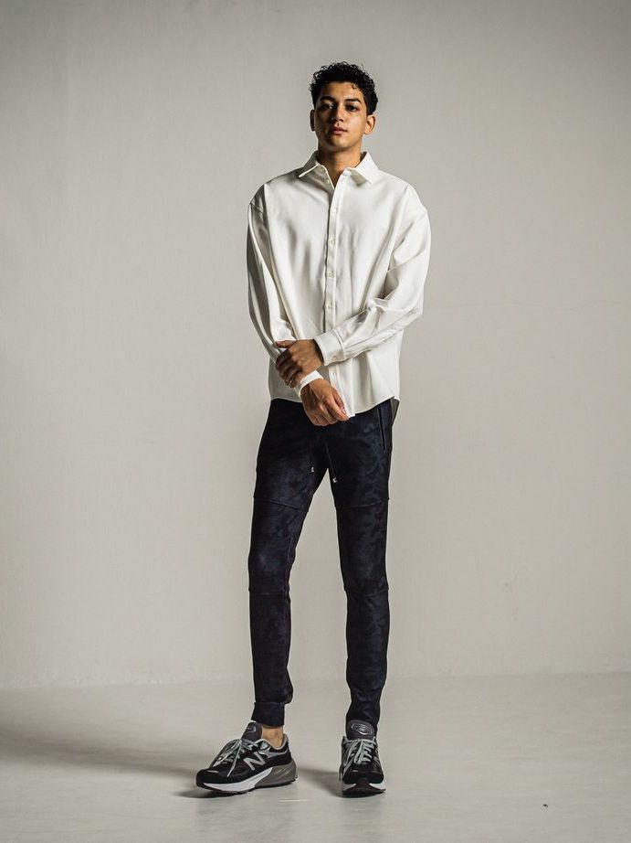 《予約9月1日18時締め》 jersey  jack shirts  / シャツ / ホワイト