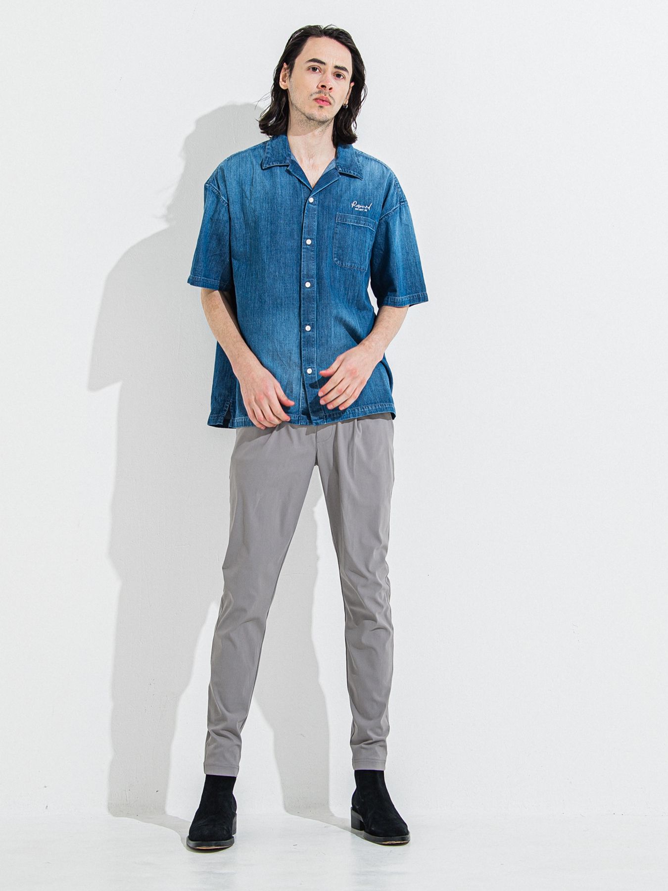 CHRIS EASY TUCK PANTS / クリスイージータックパンツ / グレー