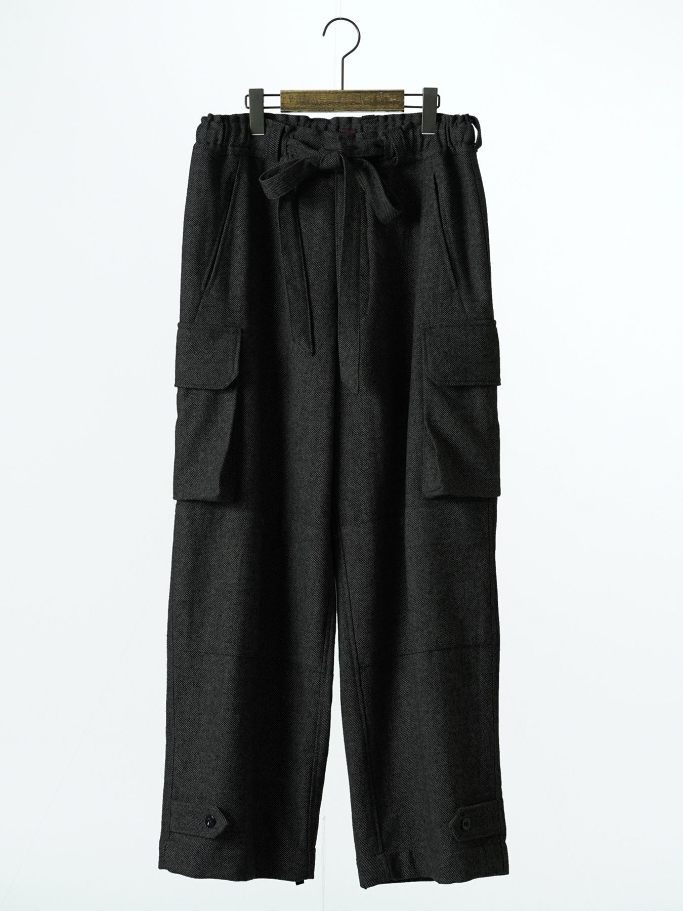 【予約品 7月5日(日) 締切】M47 WOOLTROUSERS / ウールカーゴパンツ / 杢チャコール