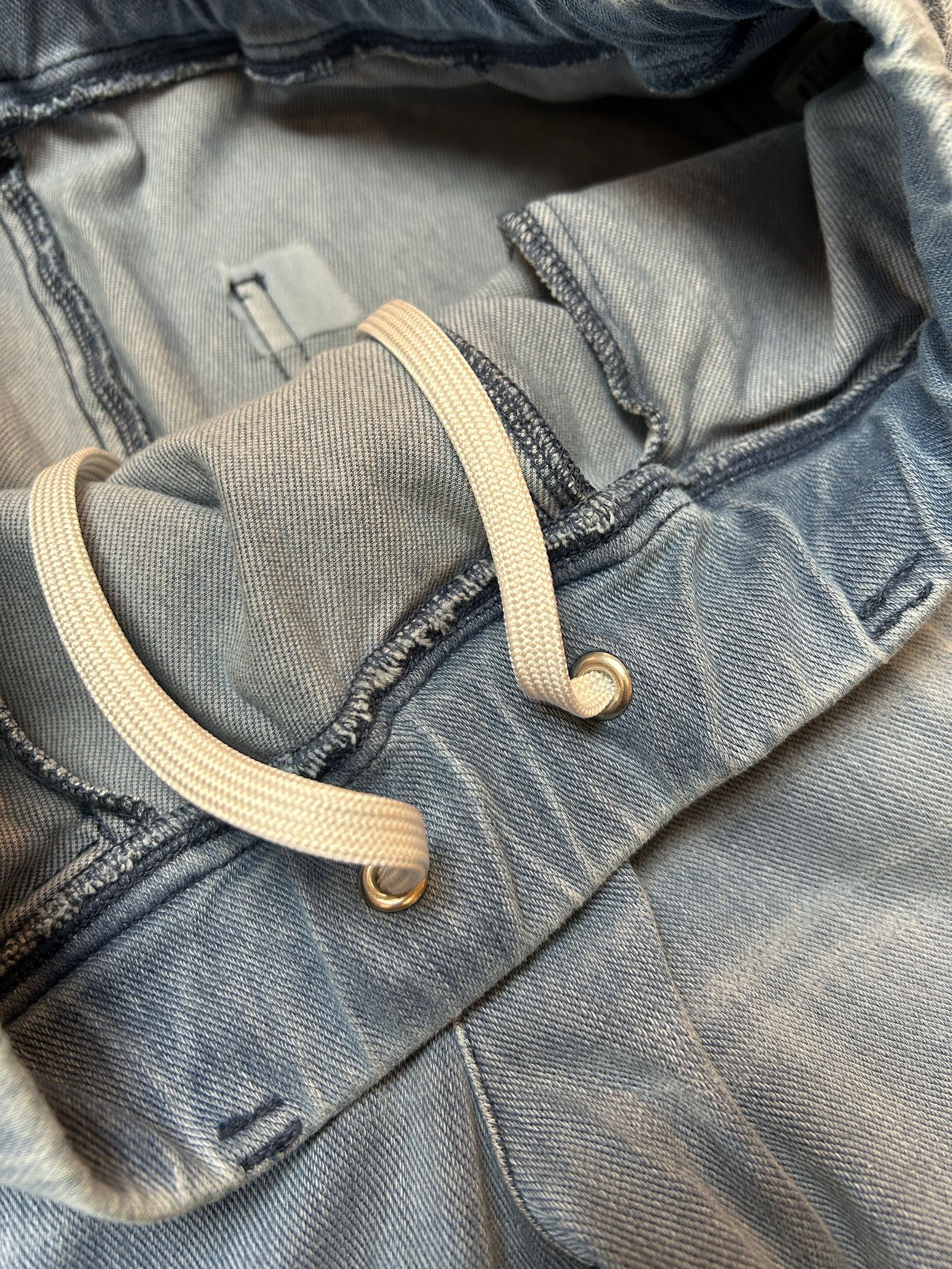 DENIM JERSEY WIDE PT / デニムジャージワイドパンツ / ライトインディゴ