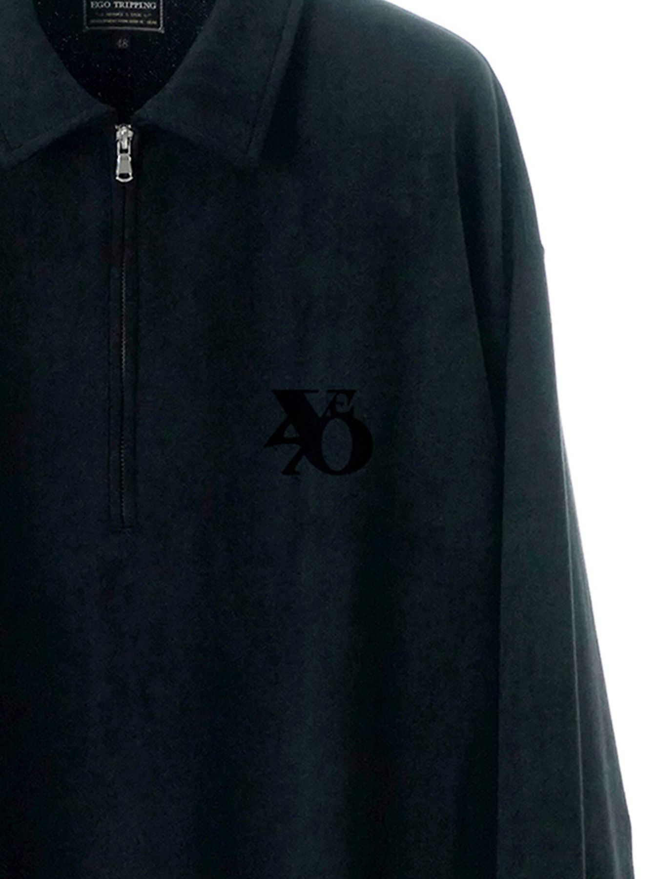 【予約品 11月23日(日) 締切】MINIMALPULLOVER / プリント プルオーバーシャツ / BLACK