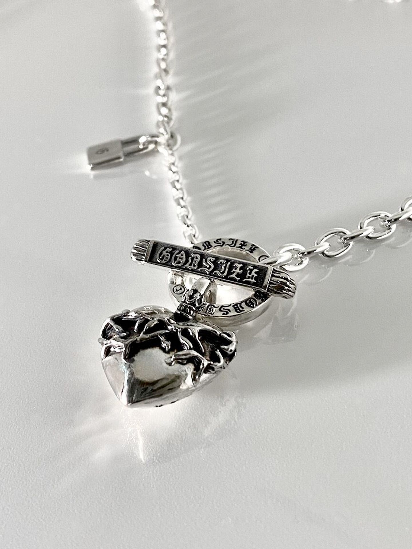 《受注生産》HEART NECKLACE T-BAR / ハートネックレス Tバー / 注文から2～3週間後入荷予定