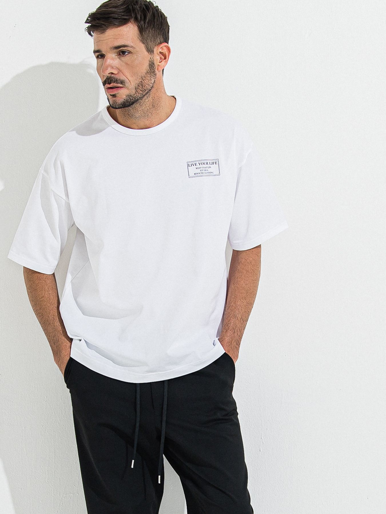 【予約品 】CREW OVER TEE /  クルーオーバーサイズTシャツ / ホワイト