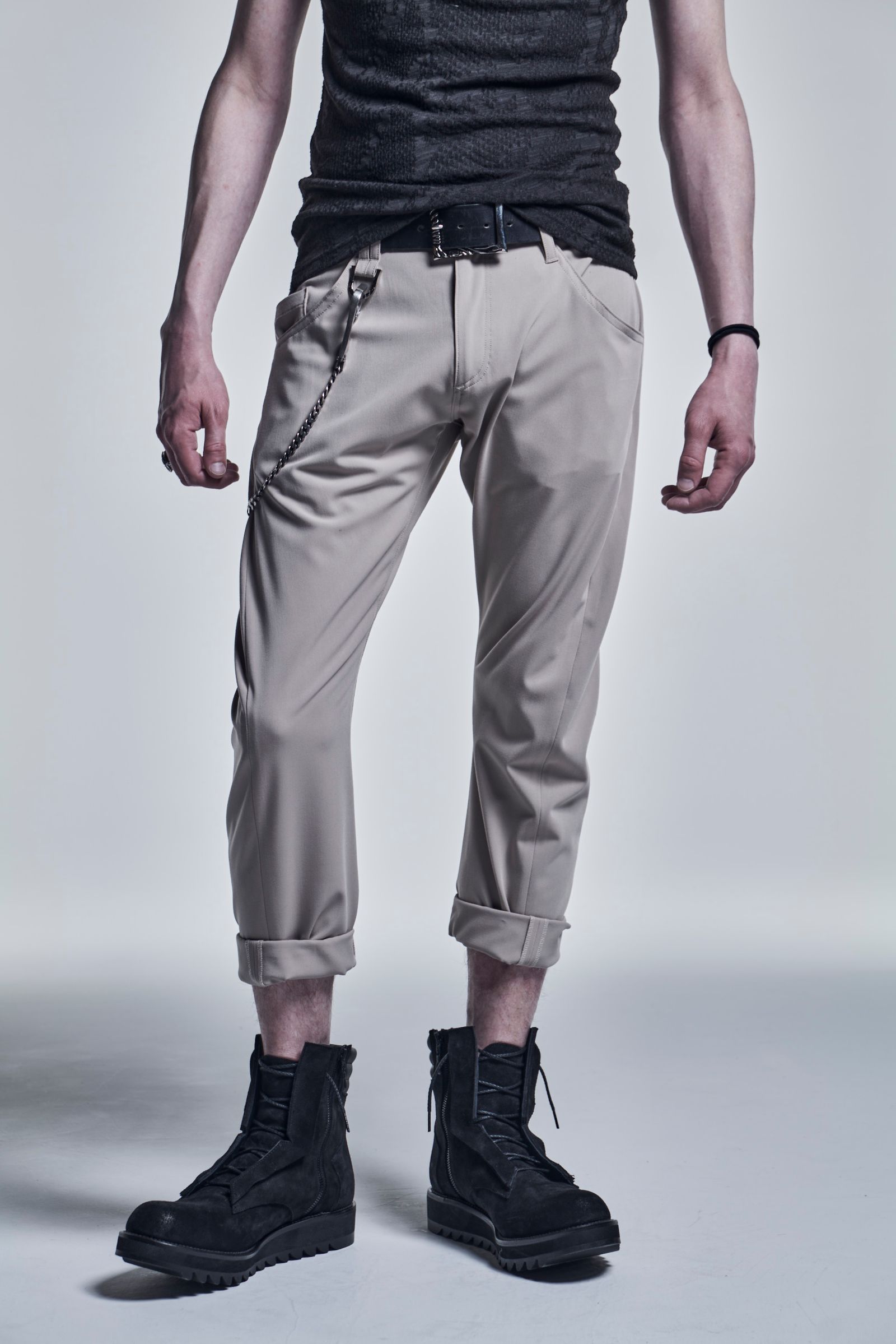 《予約品》 CurvedPants StretchTwill / Beige 【kiryuyrik】 7月入荷予定