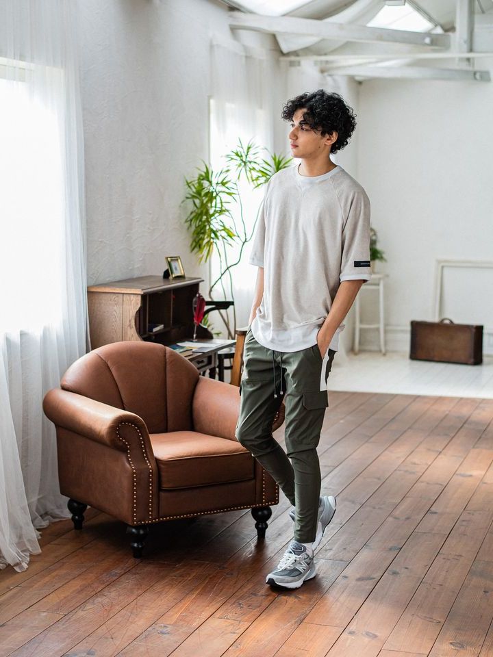《予約品3月3日18：00締め》 Darrell cargo PT / カーゴパンツ / カーキ
