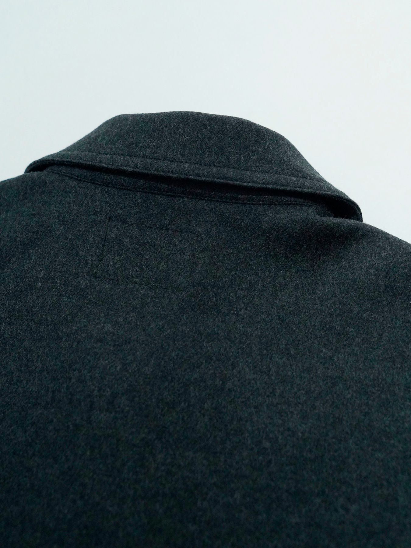 【予約品 】Woolnapp shirts / ウールシャツ / 杢チャコール