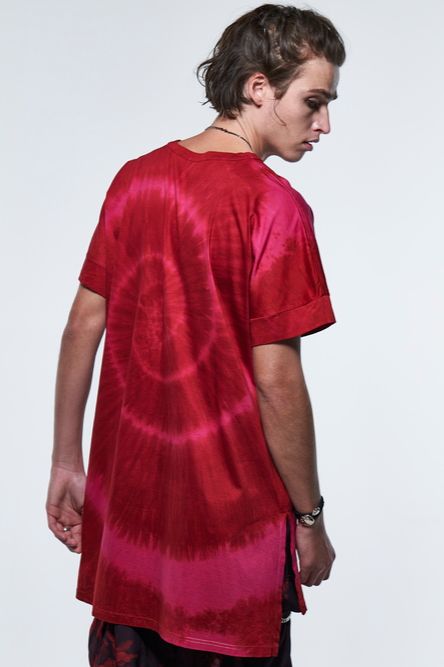 《予約品》 DolmanSleeveT-Shirt / レッド&ピンク 【kiryuyrik】 2023年6月以降入荷予定