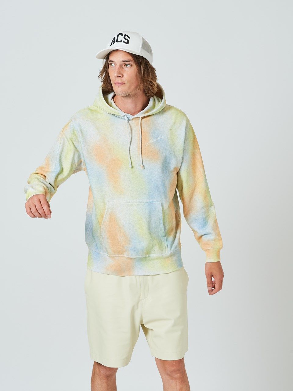 (予約品2023年10月19日18時締め) Random Dye Hooded Sweatshirt / フードスウェット / MULTI