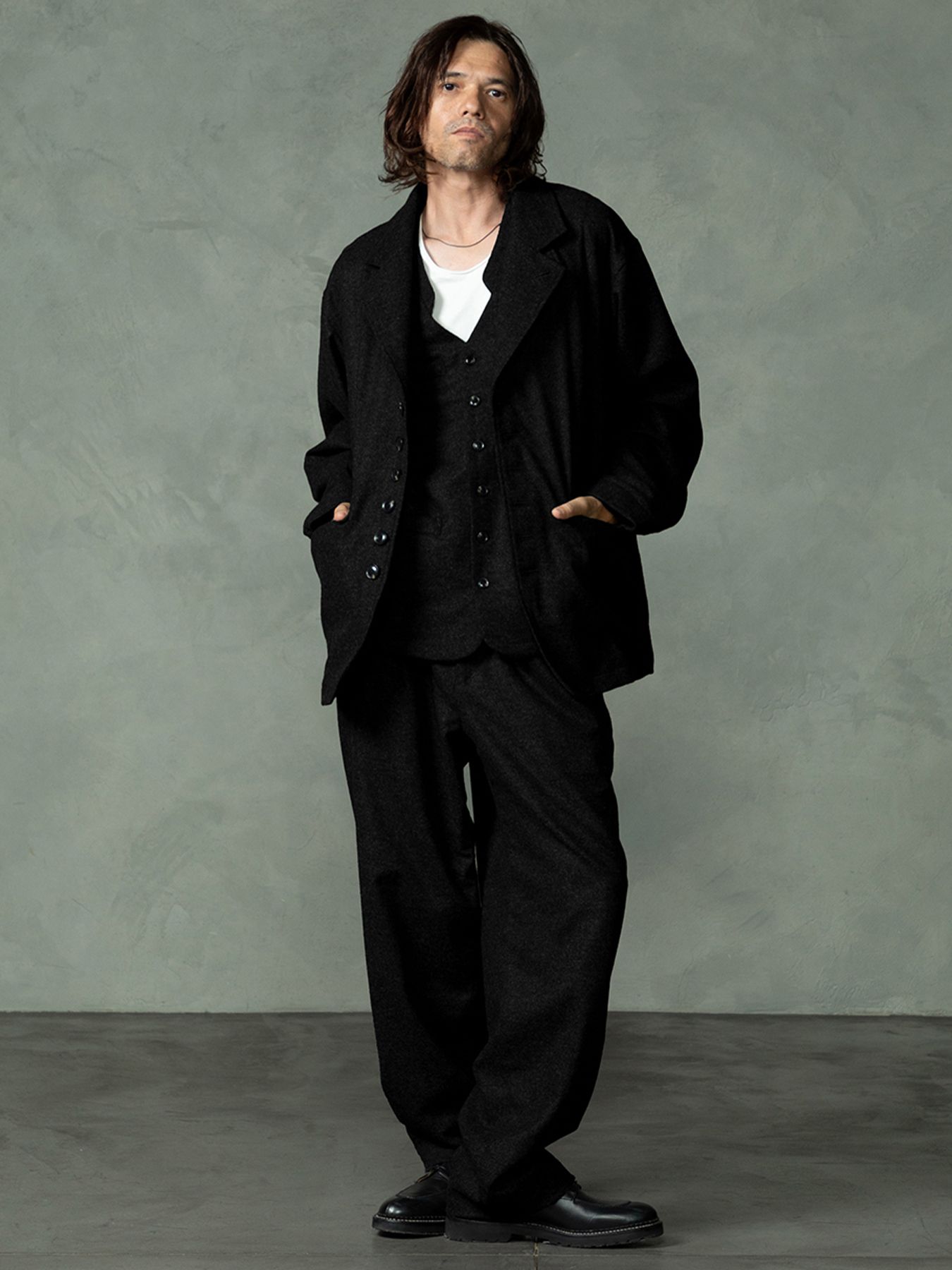 【予約品 7月5日(日) 締切】WOOLBASTE TROUSERS / ウールトラウザーズ / ブラック