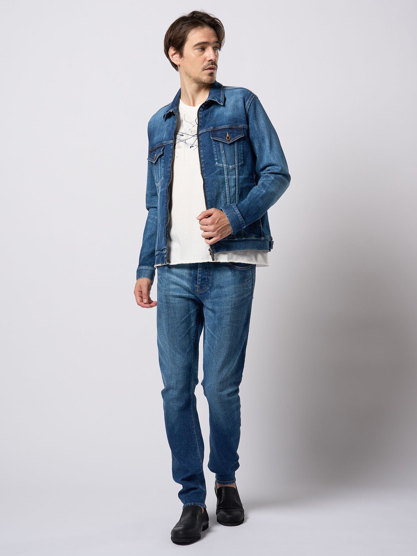 【予約品 9月23日(火) 締切】denim zip blouson / デニムジップブルゾン / ユーズド