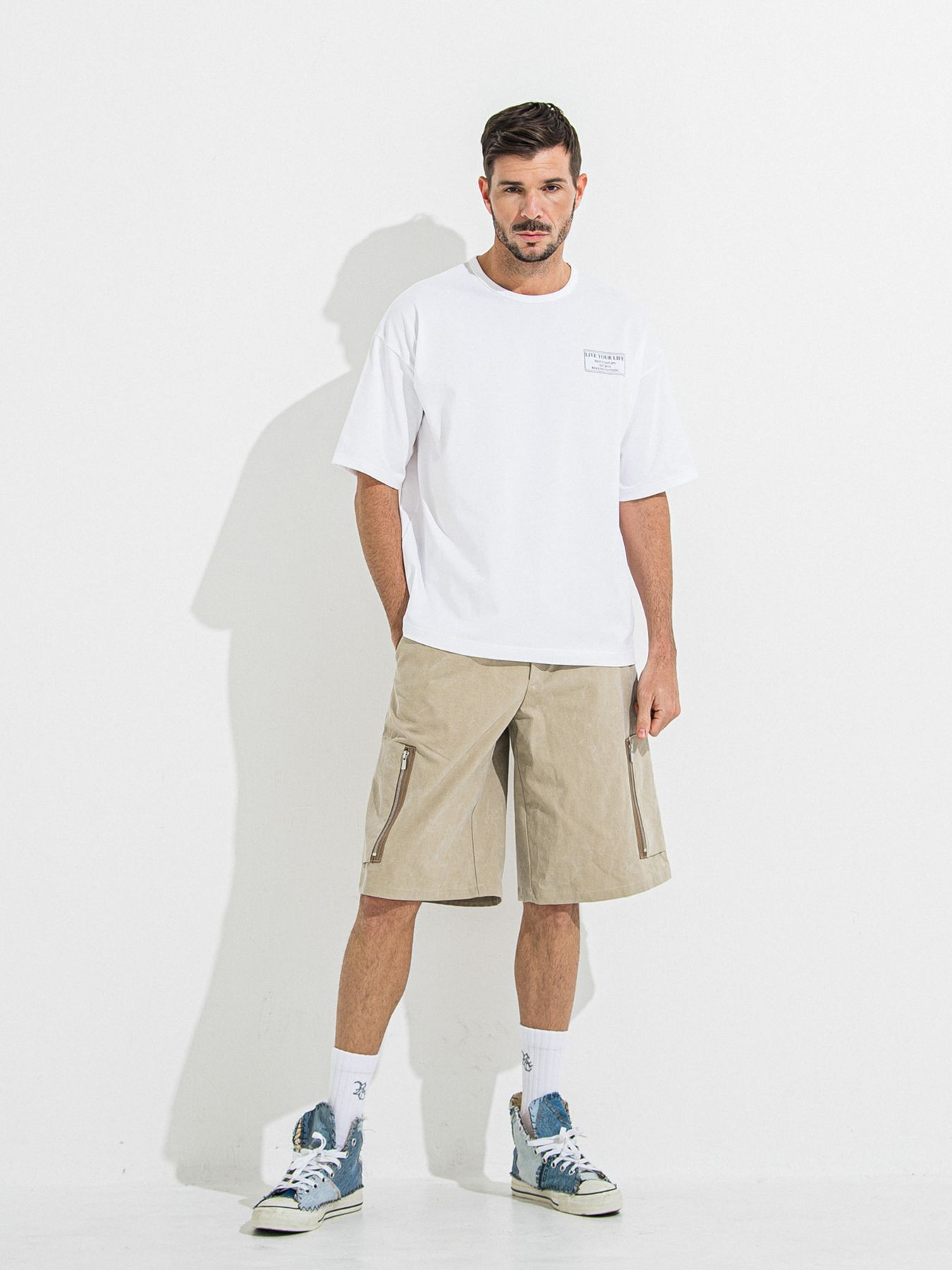 【予約品 】DAVID CARGO HALF PANTS / デヴィッドカーゴハーフパンツ / ヴィンテージベージュ