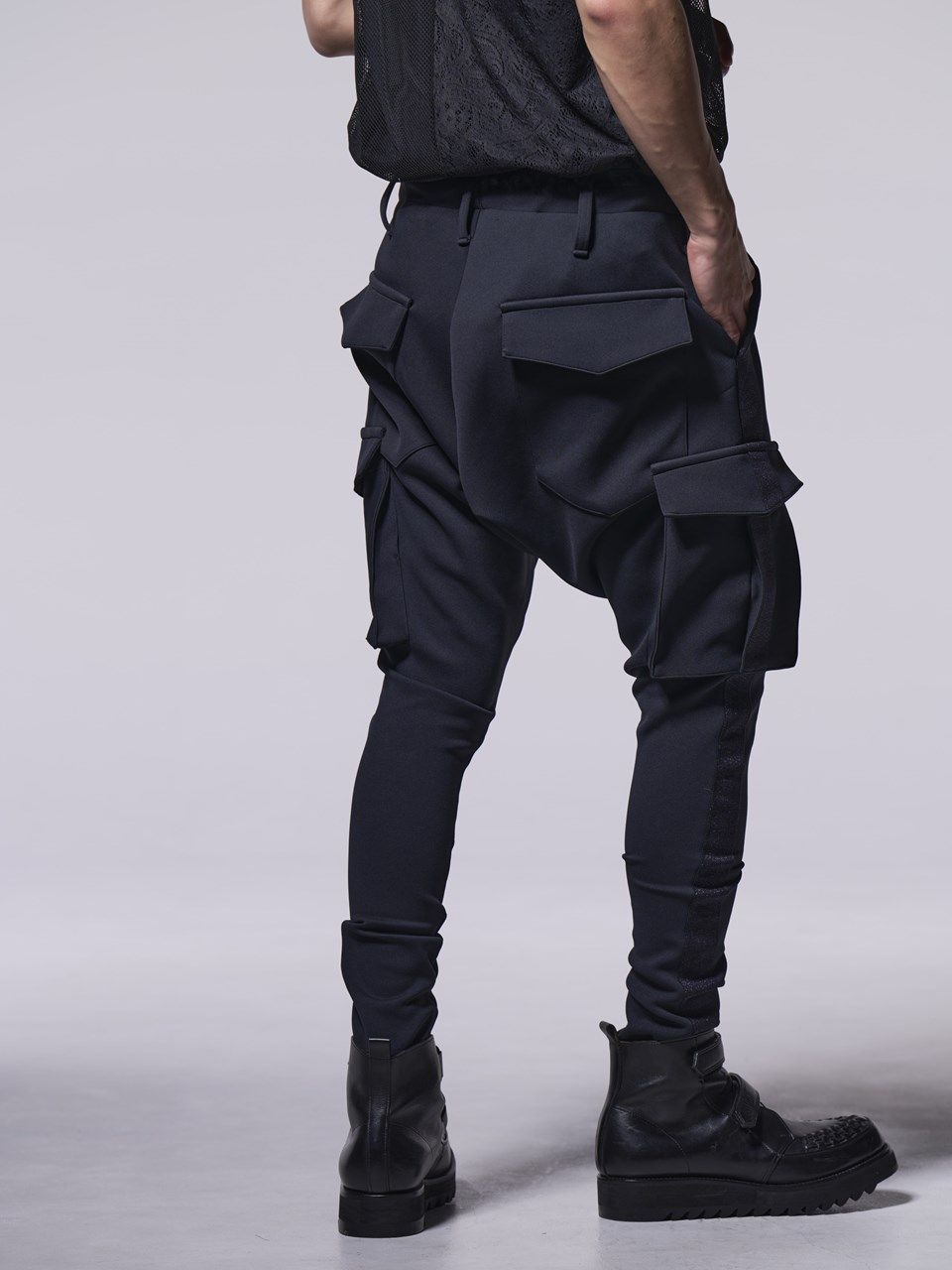 kiryuyrik - 《予約品》 Line Sarouel Pants / ラインサルエルパンツ / ブラック | BRYAN