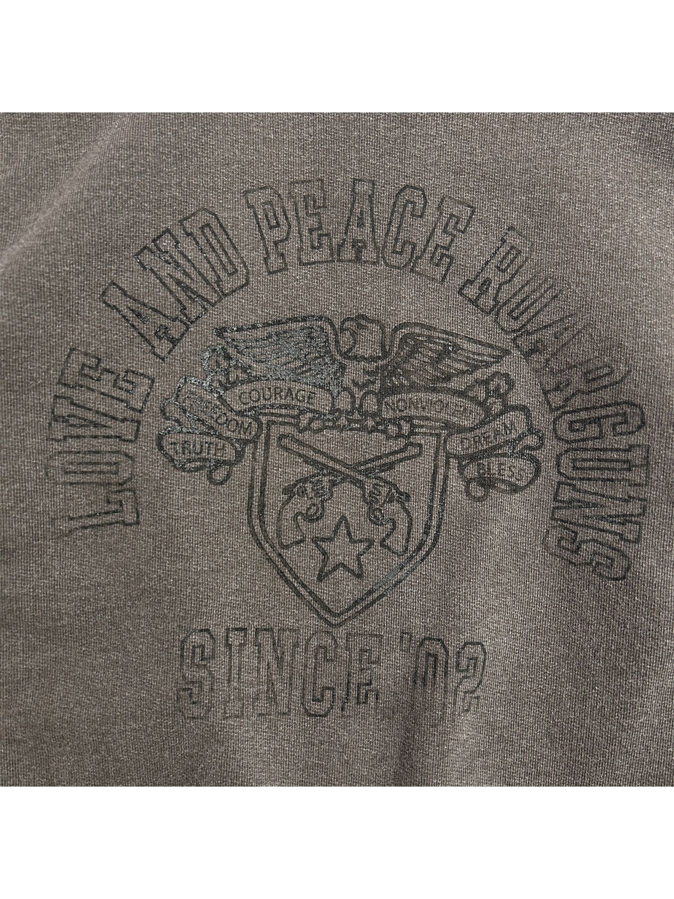 COLLEGE PRINT SWEAT / カレッジ プリント スウェット / ブラウン