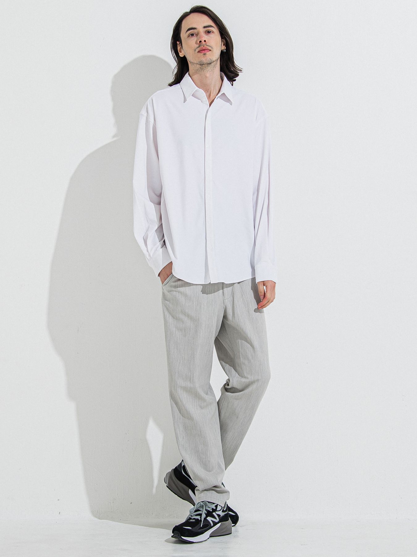 【予約品 】PAT WIDE EASY PANTS / パットワイドイージーパンツ / グレー