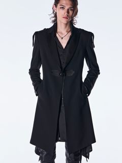 【予約品 6月29日(月) 締切】Back Satin Goth Jacket Ⅱ / ゴスジャケットII / ブラック