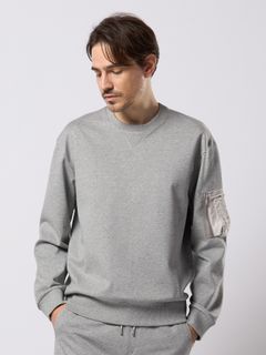 【予約品 9月23日(火) 締切】utility pocket sweatshirt / ユーティリティー ポケット スウェットシャツ / 杢グレー