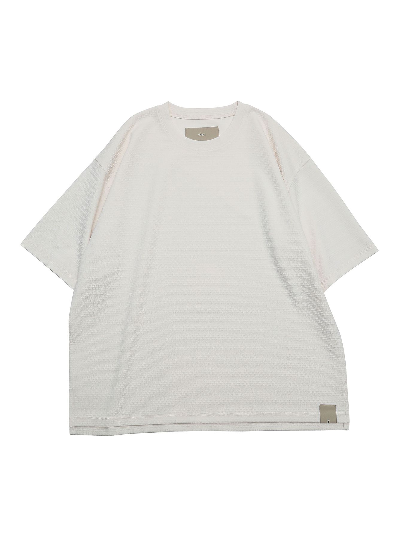 KNIT-BORDER CUTSEW / ニットボーダーカットソー / オフホワイト【QUOLT】