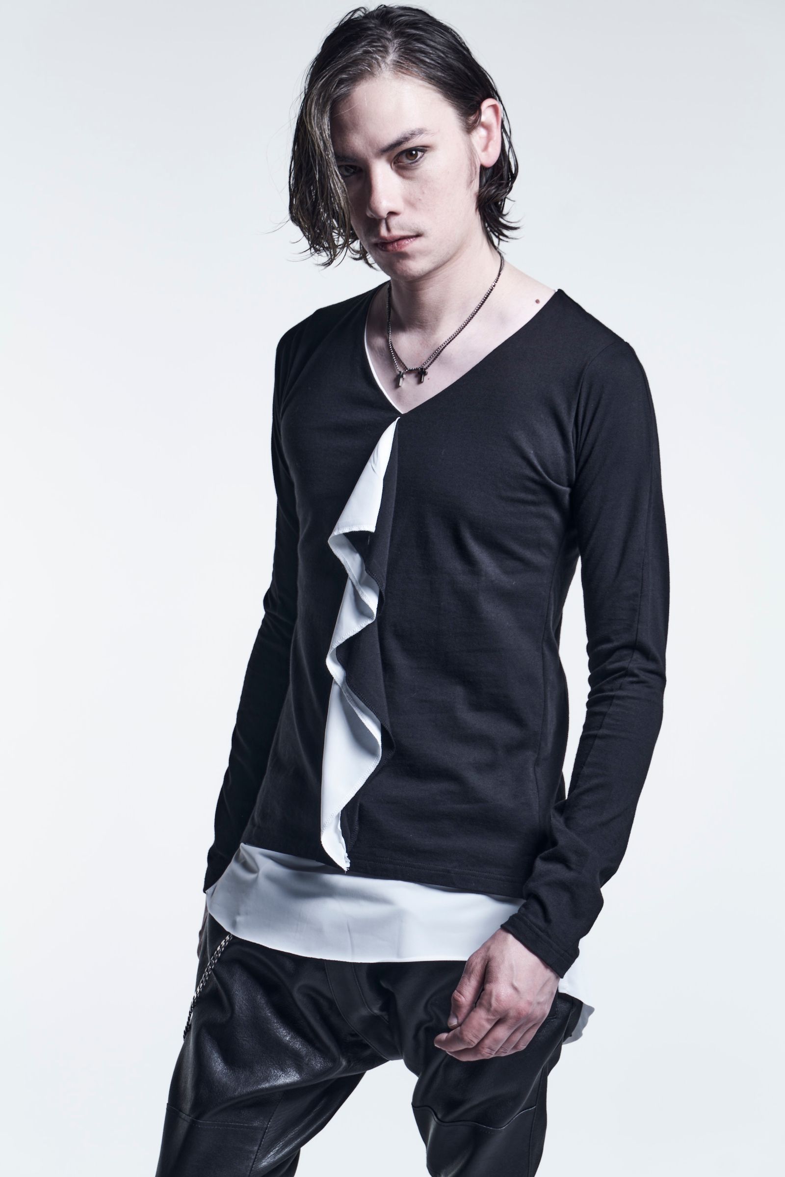 《予約品》 LayeredFrillT-Shirts Jersey / Black&White 【kiryuyrik】 6月入荷予定