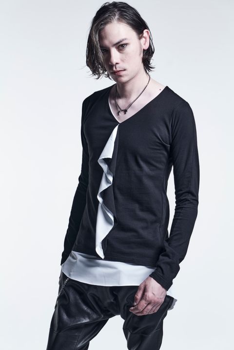 《予約品》 LayeredFrillT-Shirts Jersey / Black&White 【kiryuyrik】 6月入荷予定