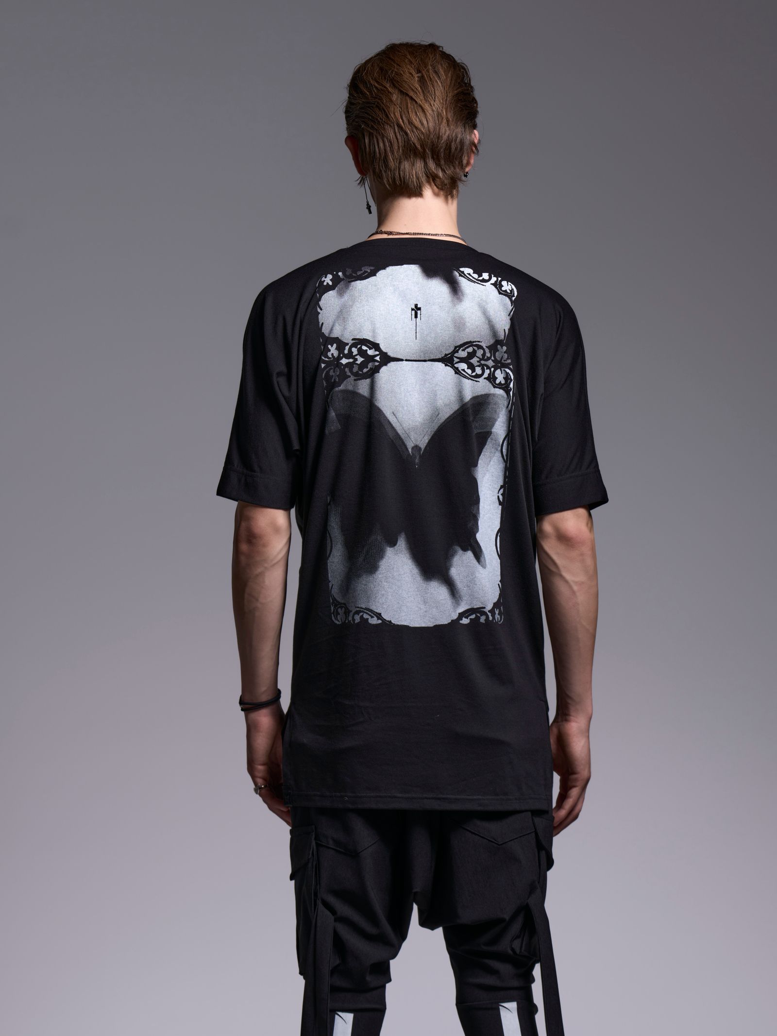 【予約品 1月4日(日) 締切】KIMONO Sleeve-T / 着物スリーブTシャツ / ブラック