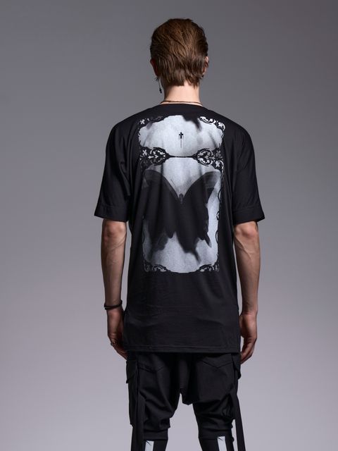 【予約品 1月4日(日) 締切】KIMONO Sleeve-T / 着物スリーブTシャツ / ブラック