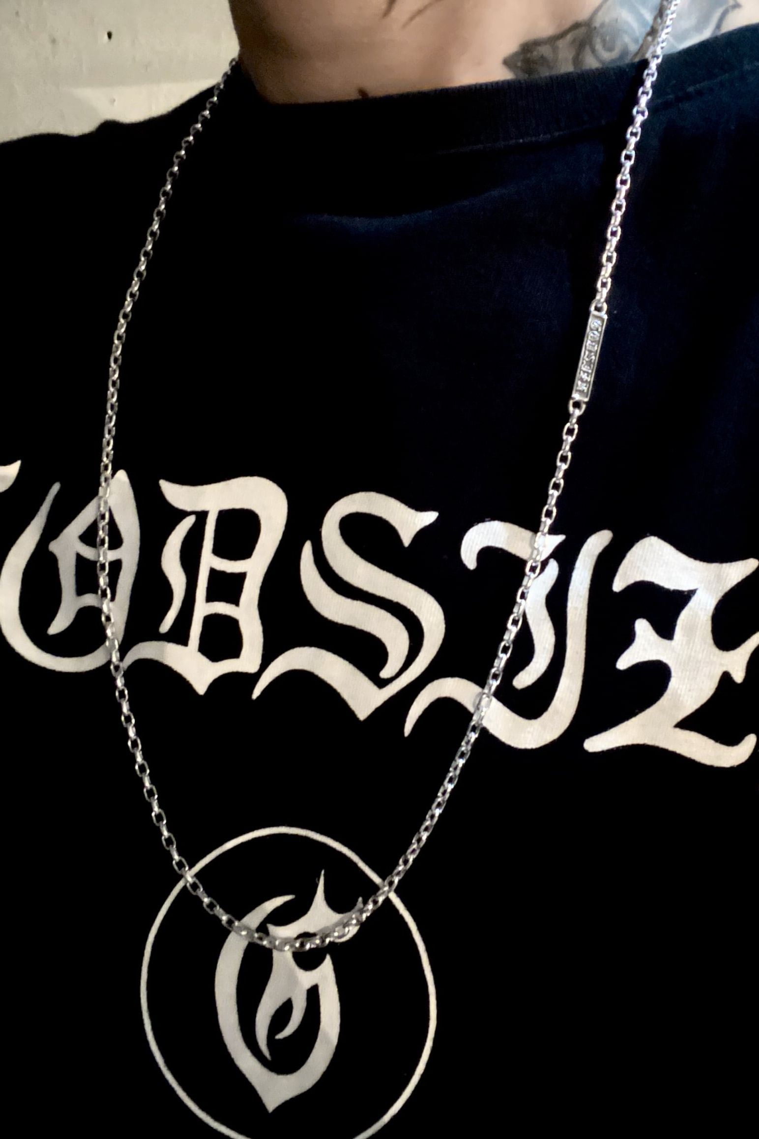 《受注生産》 CHAIN NECKLACE #3 with GODSIZE® I.D. TAG ネックレス 【GOD SIZE】 注文から1~2週間後入荷予定