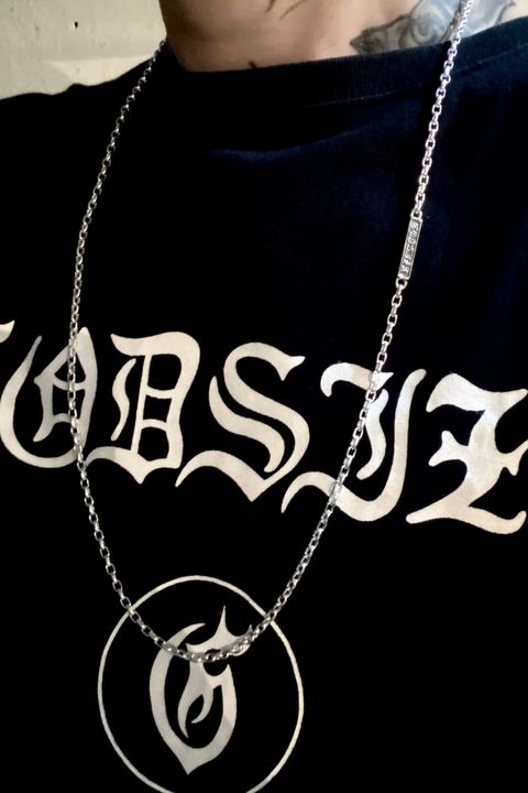 《受注生産》 CHAIN NECKLACE #3 with GODSIZE® I.D. TAG ネックレス 【GOD SIZE】 注文から1~2週間後入荷予定
