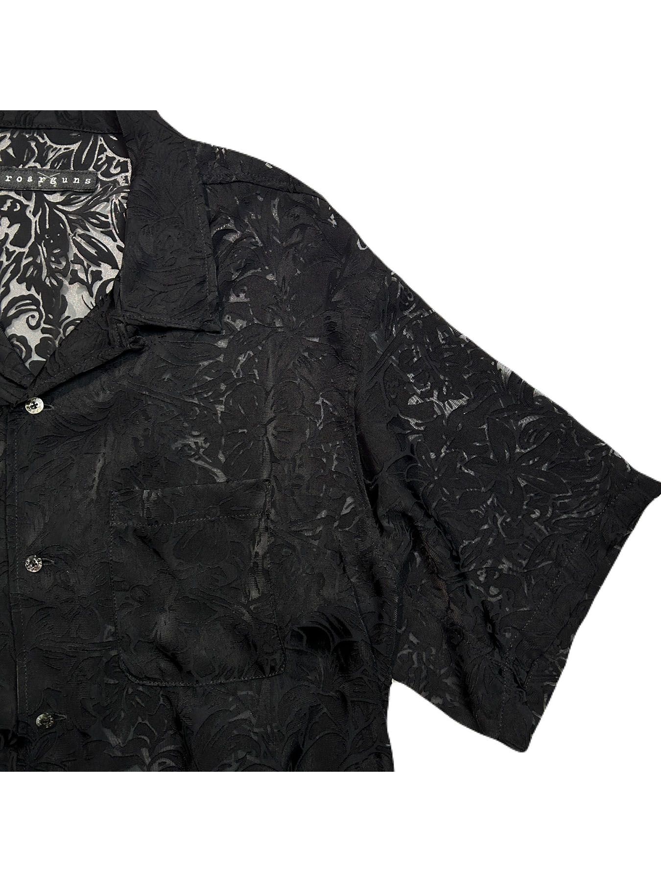 【予約品  】FLOWER OPAL SHIRT / フラワーオパール シャツ / ブラック