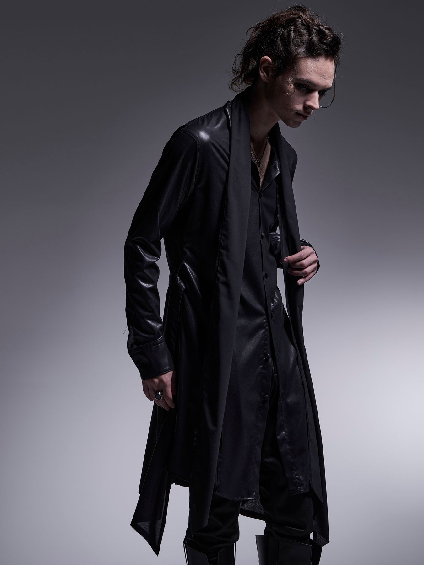 【予約品 7月13日(日) 締切】Stoal Flare Shirt / ストールフレアシャツ / ブラック
