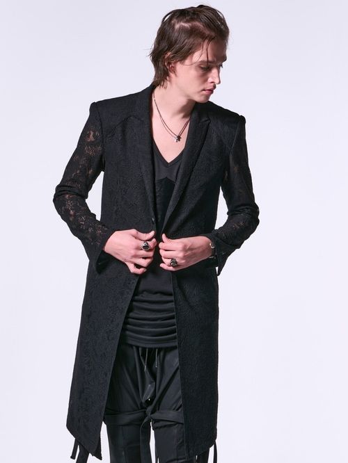 《予約品1月13日 10時締め》 FlareJacket / レースフレアジャケット / ブラック