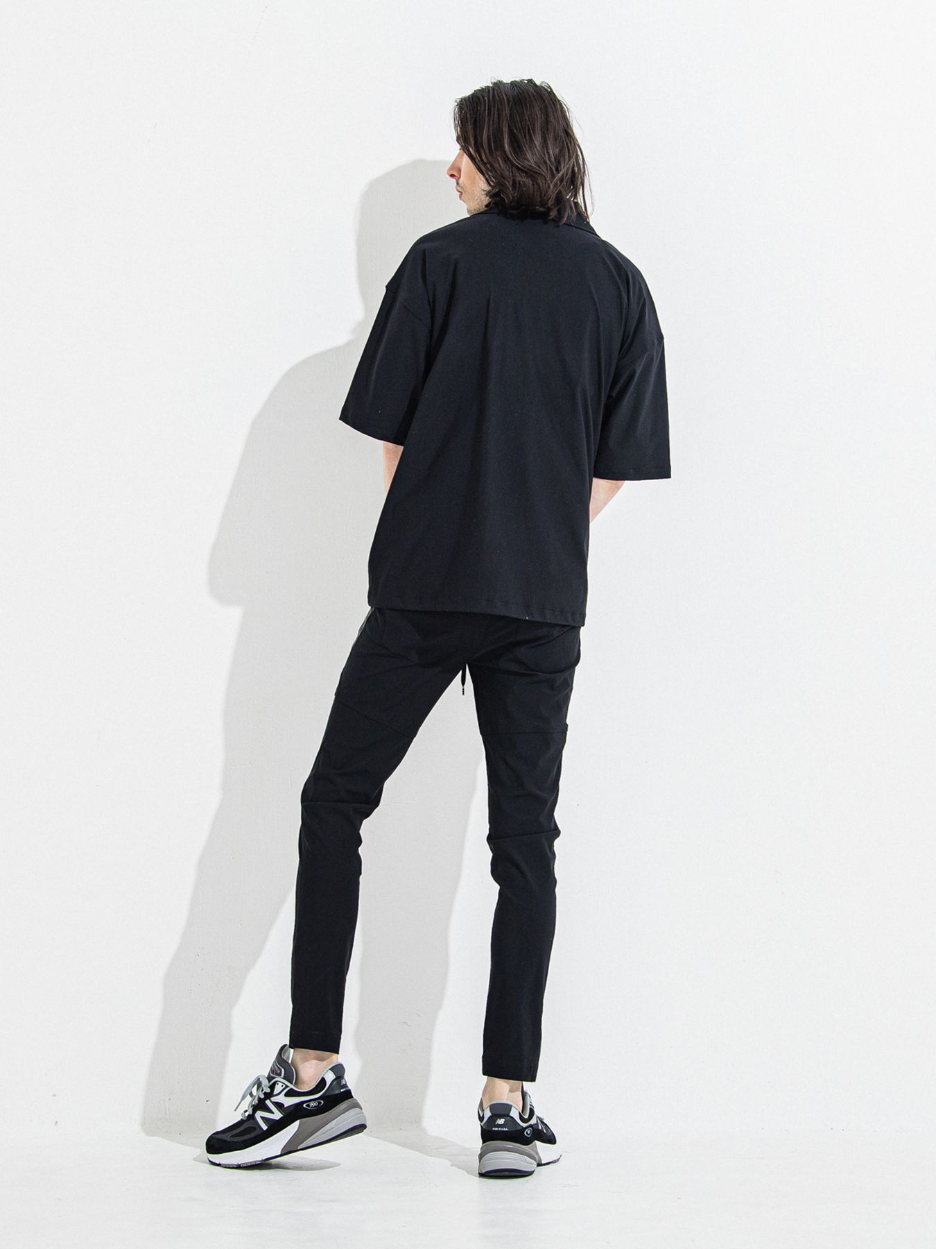 【予約品】NYLON HALF COACH JACKET / ナイロンハーフコーチジャケット / ブラック