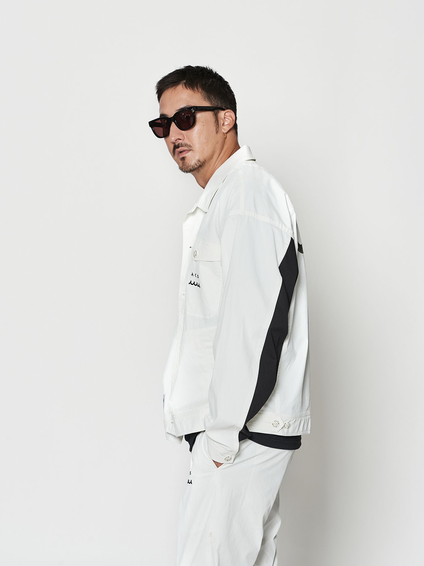 【予約品 10月9日(木) 締切】muta Trucker Jacket / トラッカージャケット / ホワイト【Acanthus × muta MARINE】