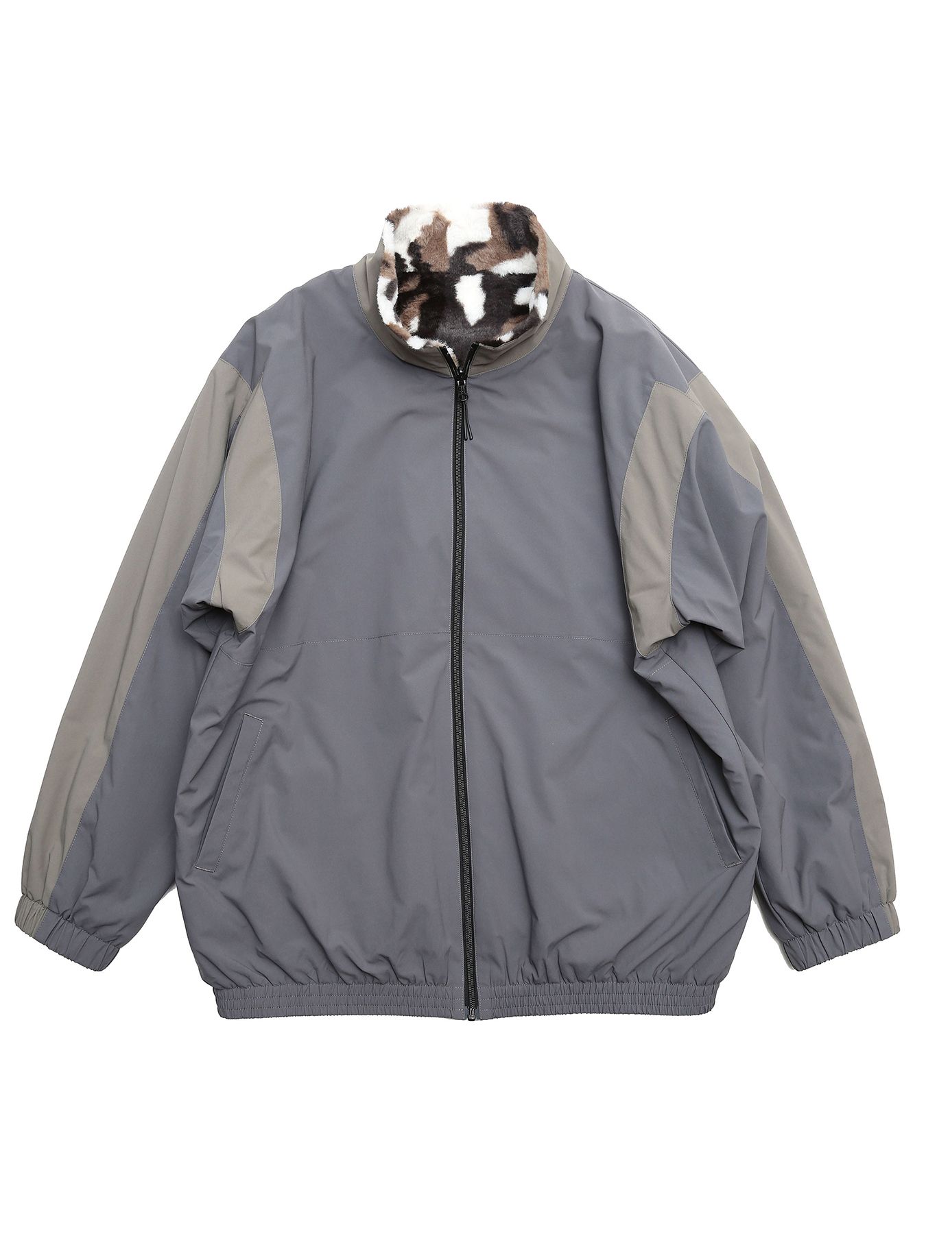 リバーシブル REVERSIBLE-HYPE JKT / GRAY-BEIGE【QUOLT】