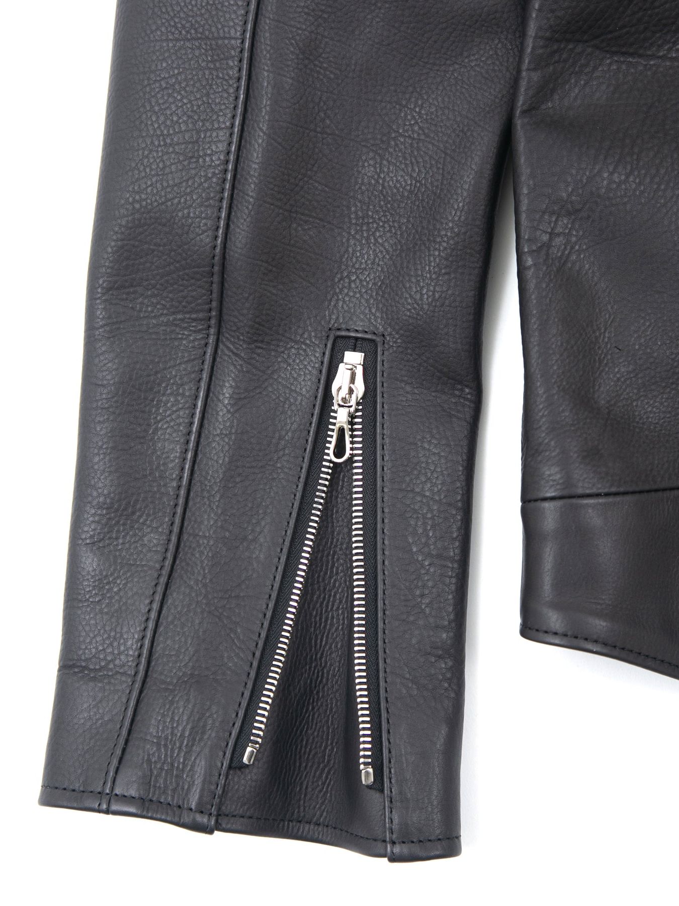 【予約品 4/27締め】 Oil Calfskin Double Riders / オイルカーフダブルライダース / RAVEN（レイヴン）