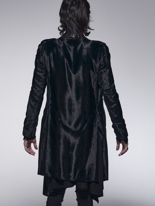 《予約品》 LongPeackedJacket / ロングジャケット / ブラック 【kiryuyrik】 10月以降入荷予定