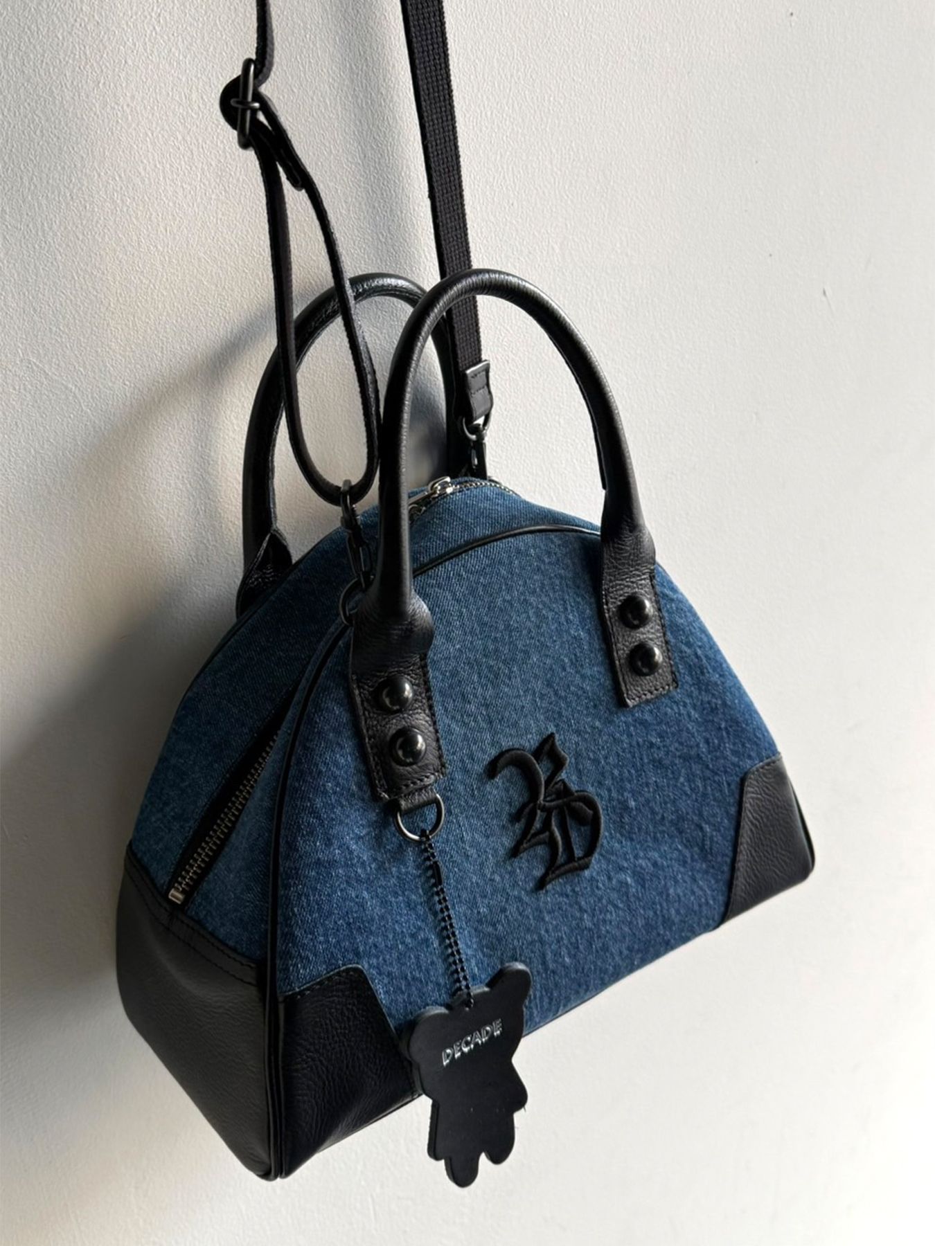 【予約品 2月15日(日) 18:00 締切】DECADEコラボ DENIM MINI BOSTON BAG / デニムミニボストンバッグ / デニム