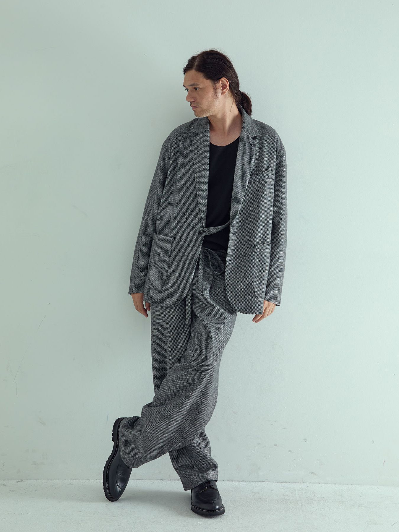 【予約品 】LOUNGECUT JACKET / ジャケット / アイボリー× ブラック