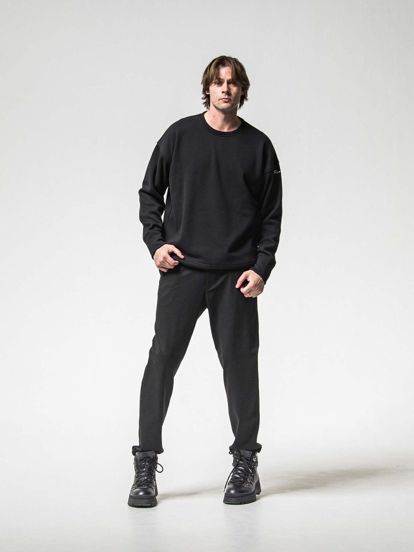 【予約品 8月31日(日) 締切】PAT WIDE EASY PANTS / パット ワイドイージーパンツ / ブラック