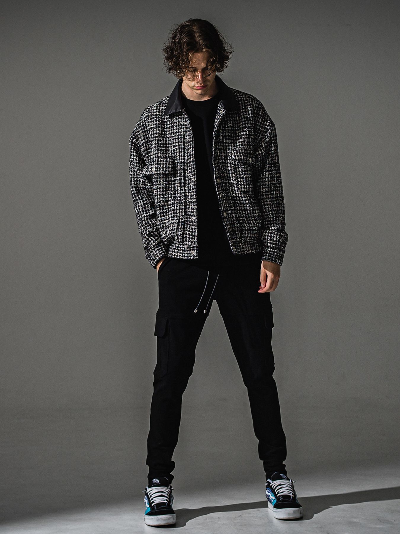【予約品】FCTWEED 2nd jk / ファンシーツィード ジャケット / ブラック