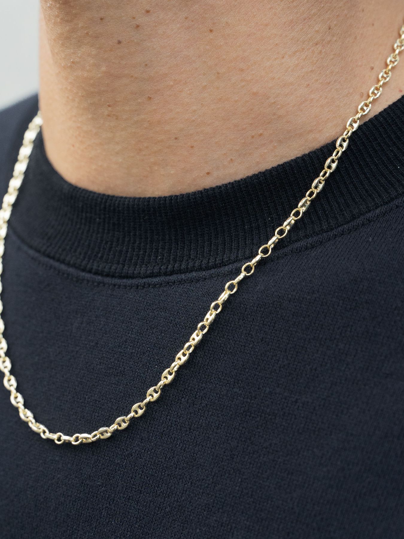 《予約品》 PUFFED MARINA CHAIN / チェーン / ゴールド 【Iroquois.SENTI】