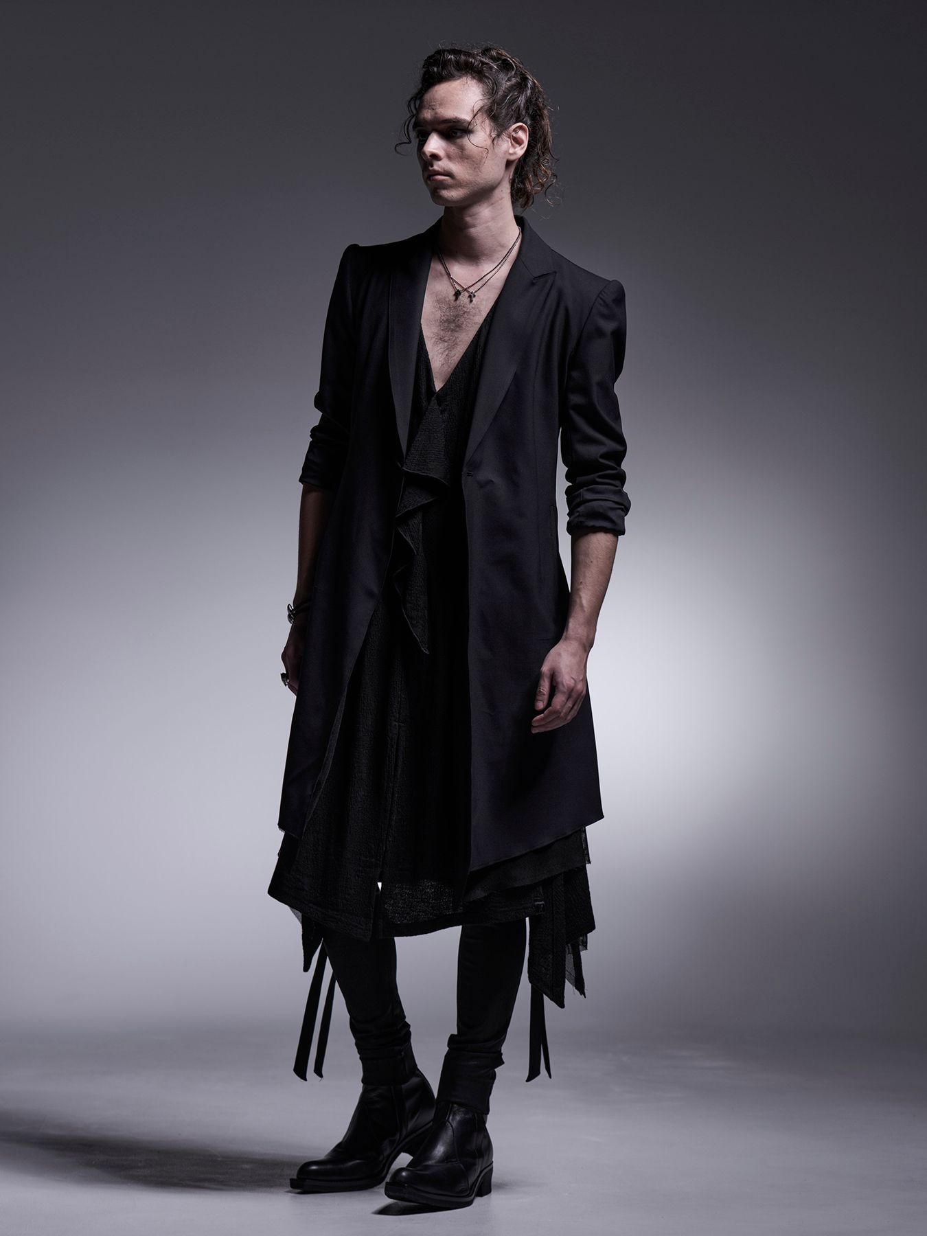 【予約品 7月13日(日) 締切】Long Flare Jacket / ロングフレアジャケット / ブラック