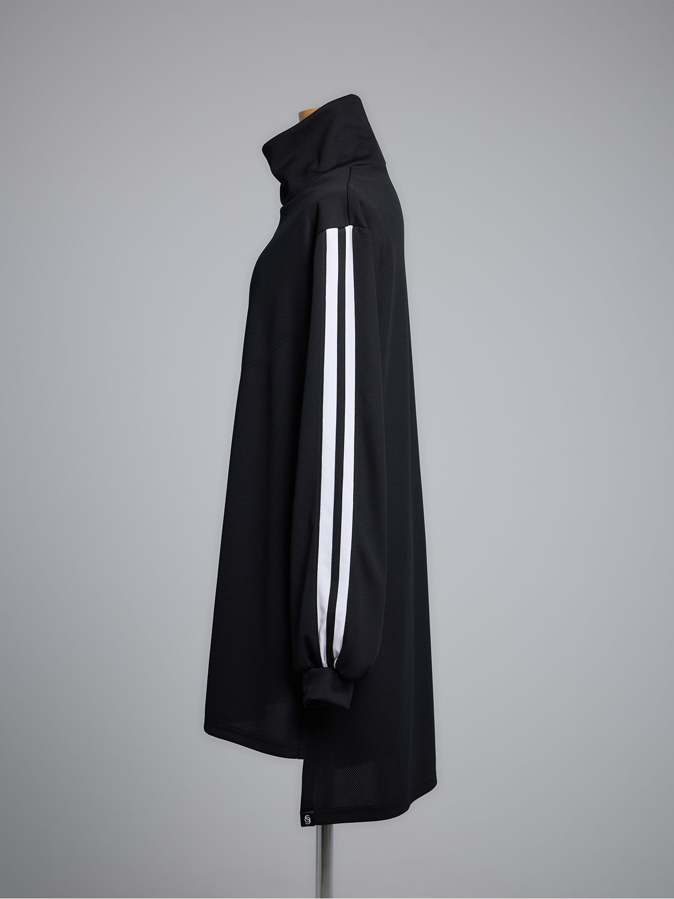 【予約品 5月18日(日) 締切】Line Mock Neck Pull Over / ラインモックネックプルオーバー / ブラック