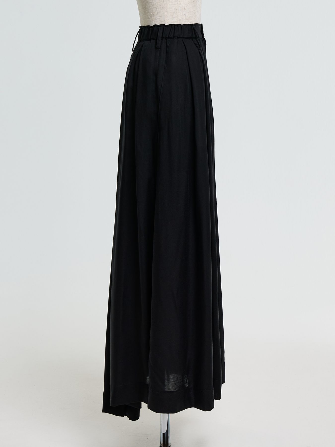 【予約品 10月26日(日) 締切】Drape Skirt / ドレープスカート / ブラック