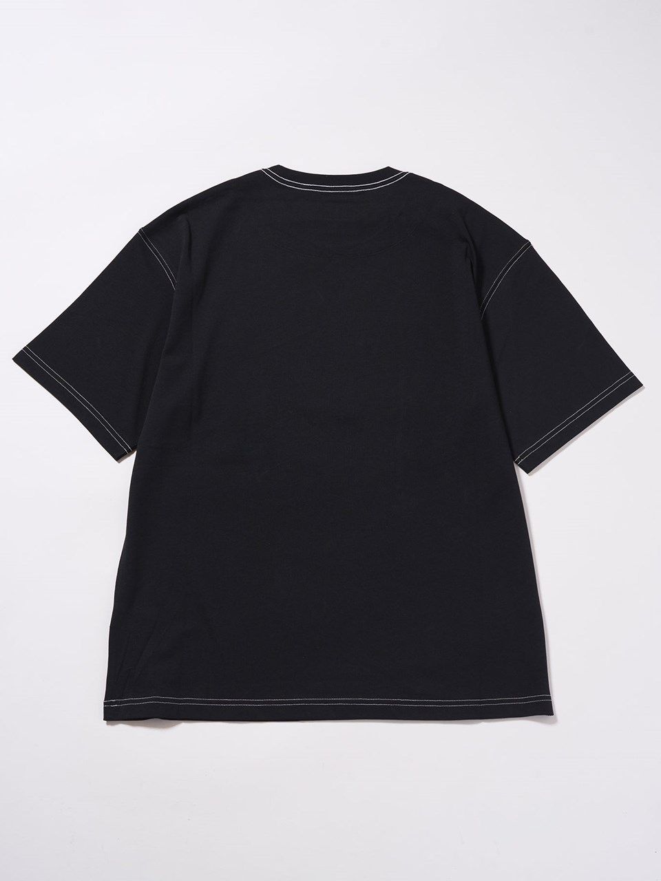 b Embroidery Photo Color Thread TEE / Tシャツ / ブラック