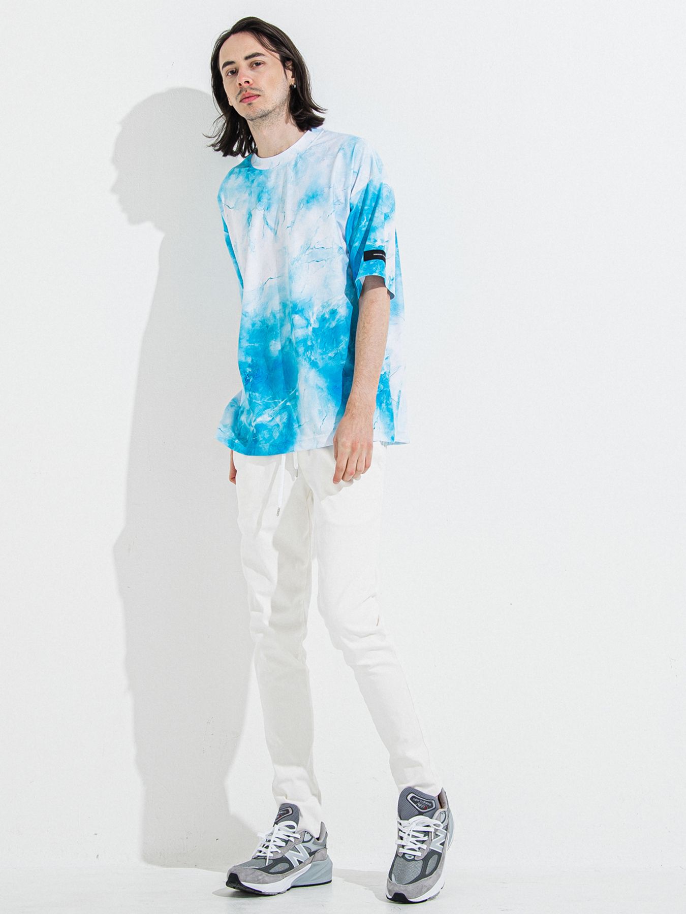 DENIM JERSEY CHRIS EASY TUCK PT / デニムジャージクリスイージータックパンツ / ホワイト