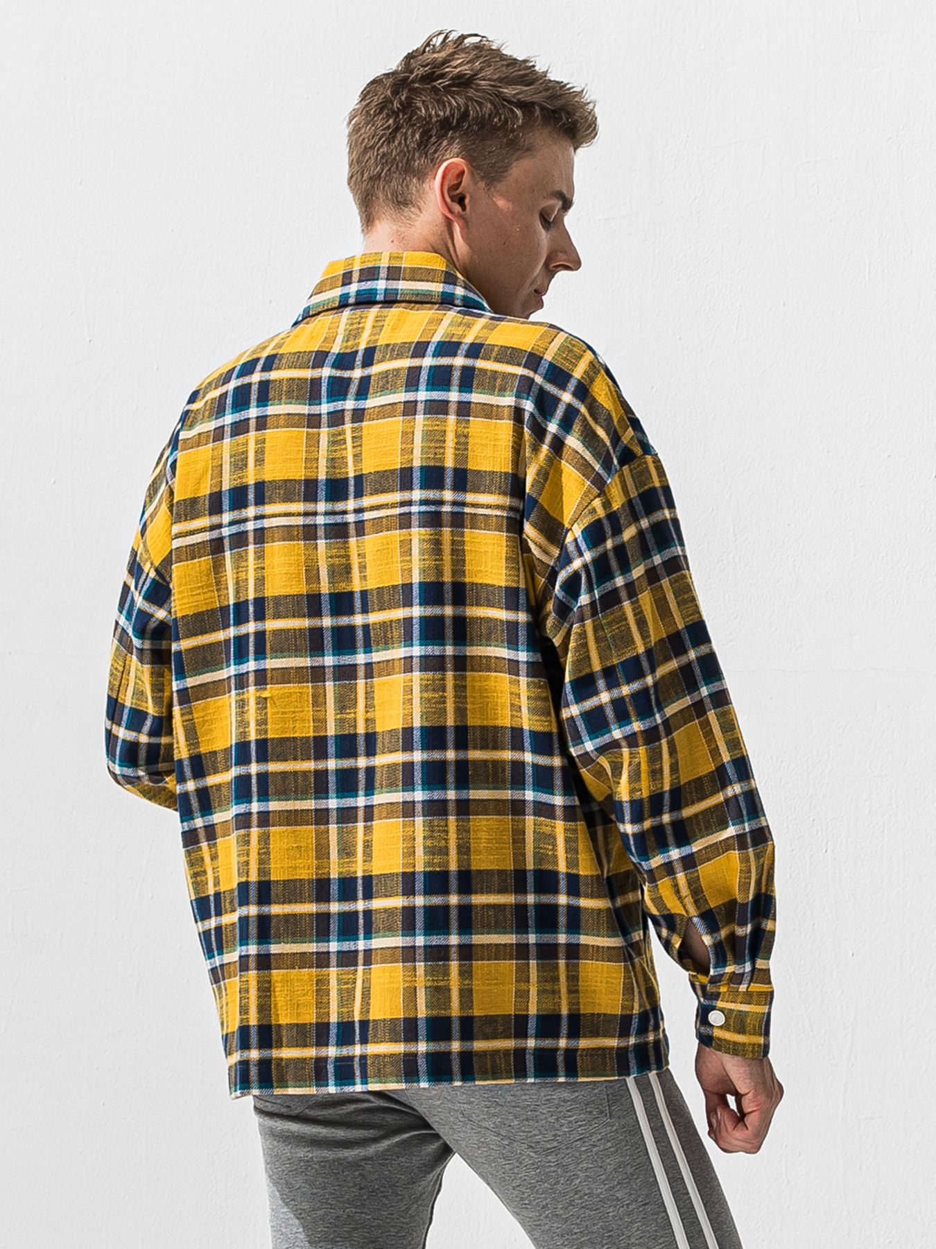 【予約品 9月6日(日) 締切】OLD SLUB CHECK JK / ヴィンテージ ネルジャケット / イエロー
