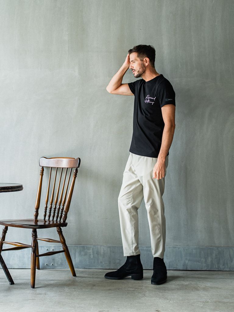 《予約品3月3日18：00締め》 ICON BASIC TEE / バックロゴTシャツ / ブラック・ホワイト