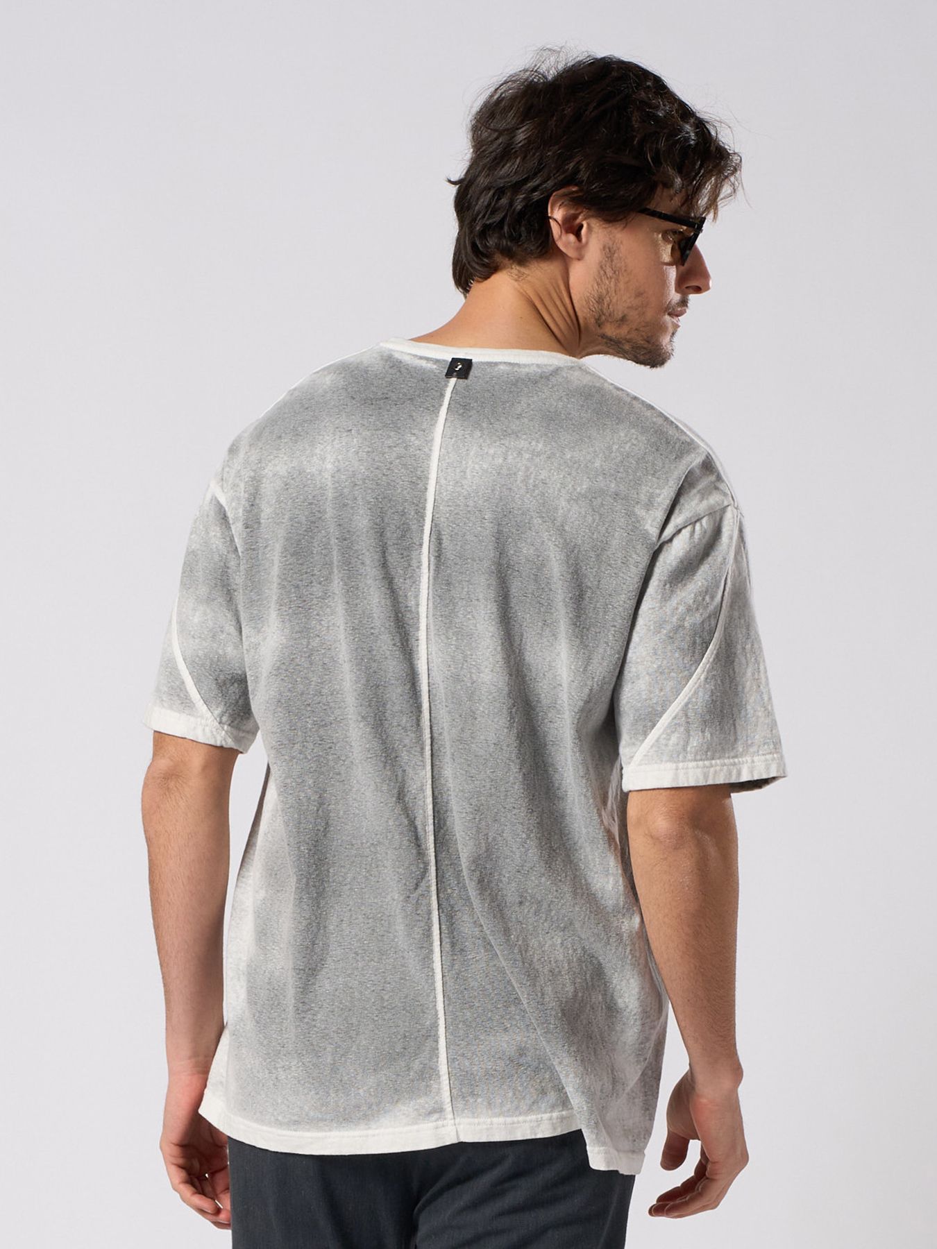 【予約品 1月25日(日) 締切】back-spray dye S/S / バックスプレー加工 ショートスリーブ / フェードスミ