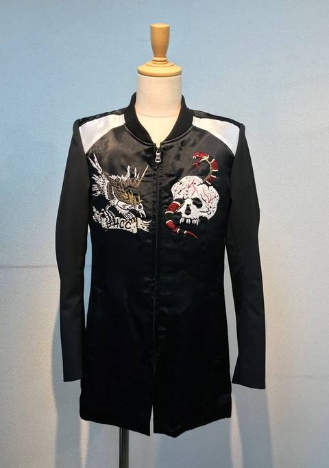 No. 23  22903304 SKULL EMBROIDERY VEROR JACKET 黒×白128000円+税