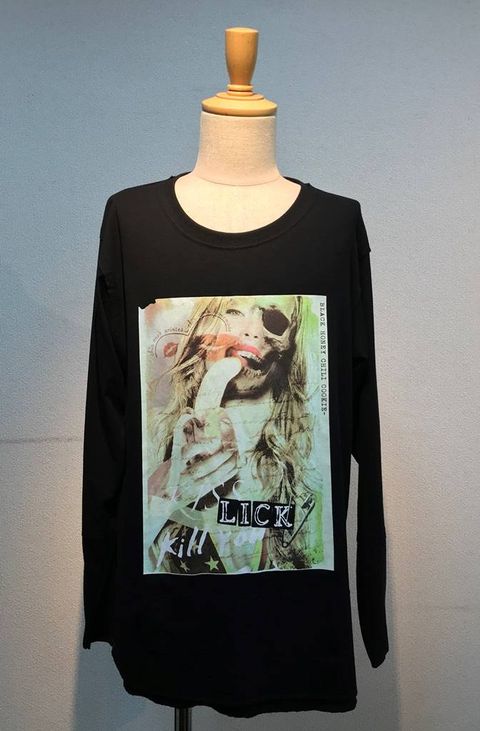 2903109 Skull Girl長袖Tee BLACK16800円+税
